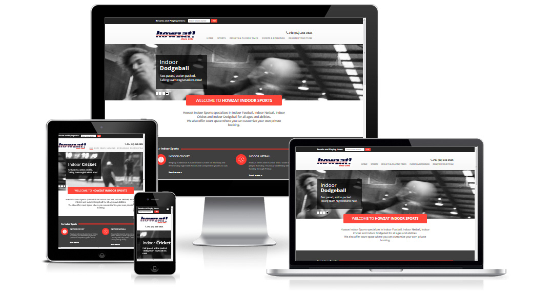 Howzat Indoor Sports website